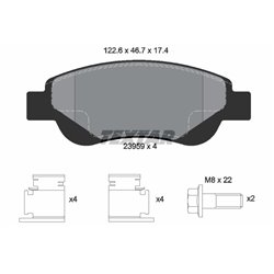 Klocki Textar - TEX2395901