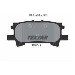 Klocki Textar - TEX2396701