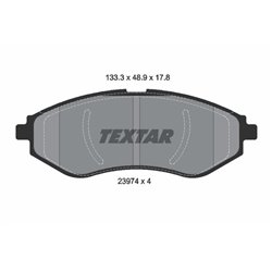 Klocki Textar - TEX2397401