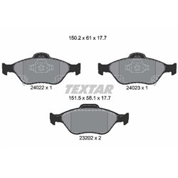 Klocki Textar - TEX2402201