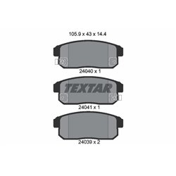 Klocki Textar - TEX2404001
