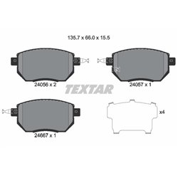 Klocki Textar - TEX2405601