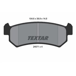 Klocki Textar - TEX2407101