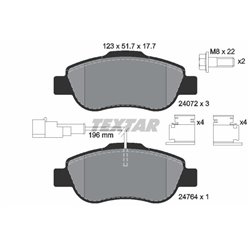 Klocki Textar - TEX2407202