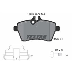 Klocki Textar - TEX2407701