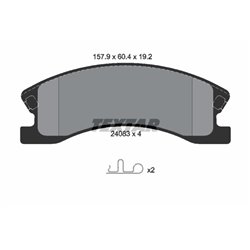 Klocki Textar - TEX2408301