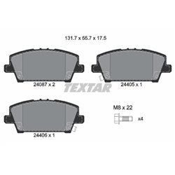 Klocki Textar - TEX2408701