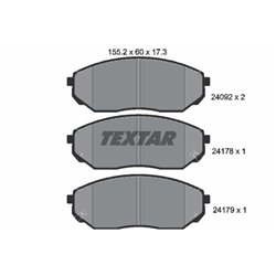 Klocki Textar - TEX2409201