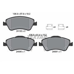 Klocki Textar - TEX2412201