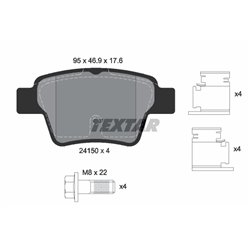 Klocki Textar - TEX2415001