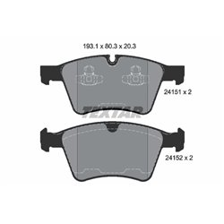 Klocki Textar - TEX2415101