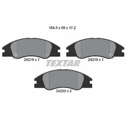 Klocki Textar - TEX2421801
