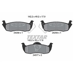 Klocki Textar - TEX2425801
