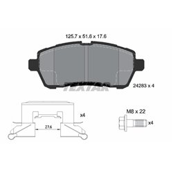 Klocki Textar - TEX2428302