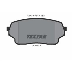 Klocki Textar - TEX2430101