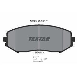 Klocki Textar - TEX2434601