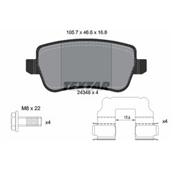 Klocki Textar - TEX2434801