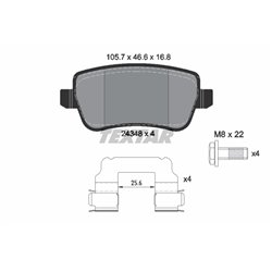 Klocki Textar - TEX2434802