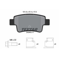 Klocki Textar - TEX2434901