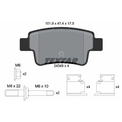 Klocki Textar - TEX2434903