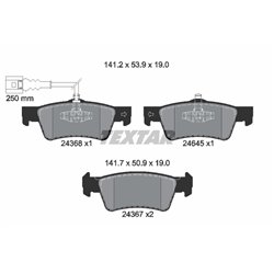 Klocki Textar - TEX2436801