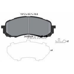 Klocki Textar - TEX2437201