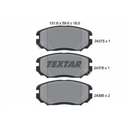 Klocki Textar - TEX2437501
