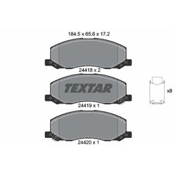 Klocki Textar - TEX2441801