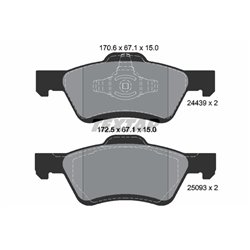 Klocki Textar - TEX2443901