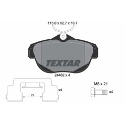 Klocki Textar - TEX2446201