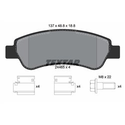 Klocki Textar - TEX2446501