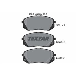 Klocki Textar - TEX2450101