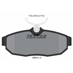 Klocki Textar - TEX2451401