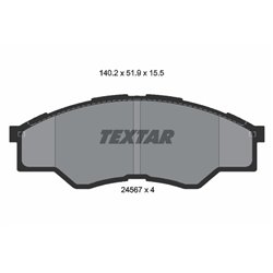 Klocki Textar - TEX2456701