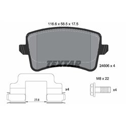 Klocki Textar - TEX2460601