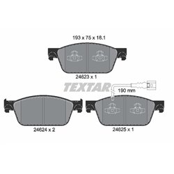 Klocki Textar - TEX2462301