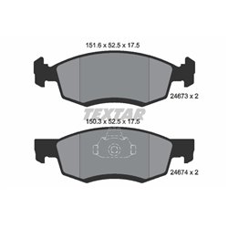 Klocki Textar - TEX2467301