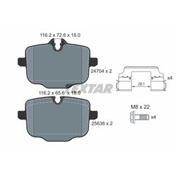 Klocki Textar - TEX2470401
