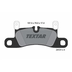 Klocki Textar - TEX2472102
