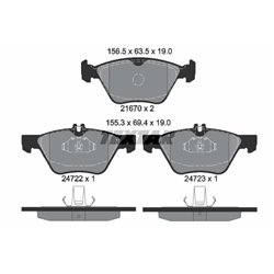 Klocki Textar - TEX2472201