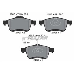 Klocki Textar - TEX2472701