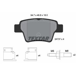 Klocki Textar - TEX2473701