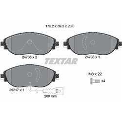 Klocki Textar - TEX2473801