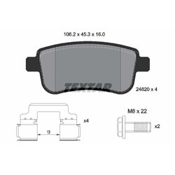 Klocki Textar - TEX2482001