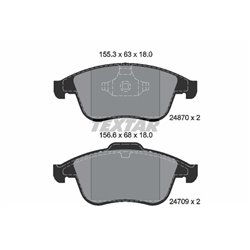 Klocki Textar - TEX2487001