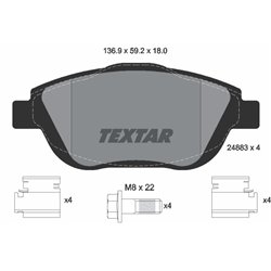 Klocki Textar - TEX2488301
