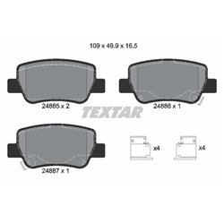 Klocki Textar - TEX2488501