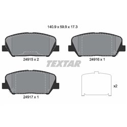 Klocki Textar - TEX2491501