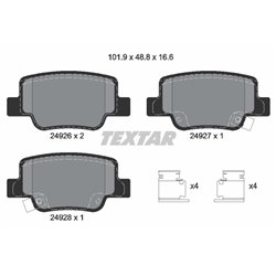 Klocki Textar - TEX2492601