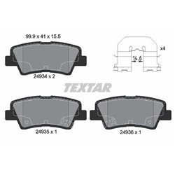 Klocki Textar - TEX2493401